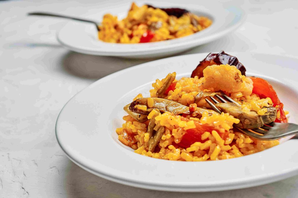 Imagen de paella, Gastronomía de Rota